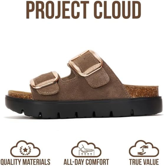 Genuine Leather Wedge Sandals