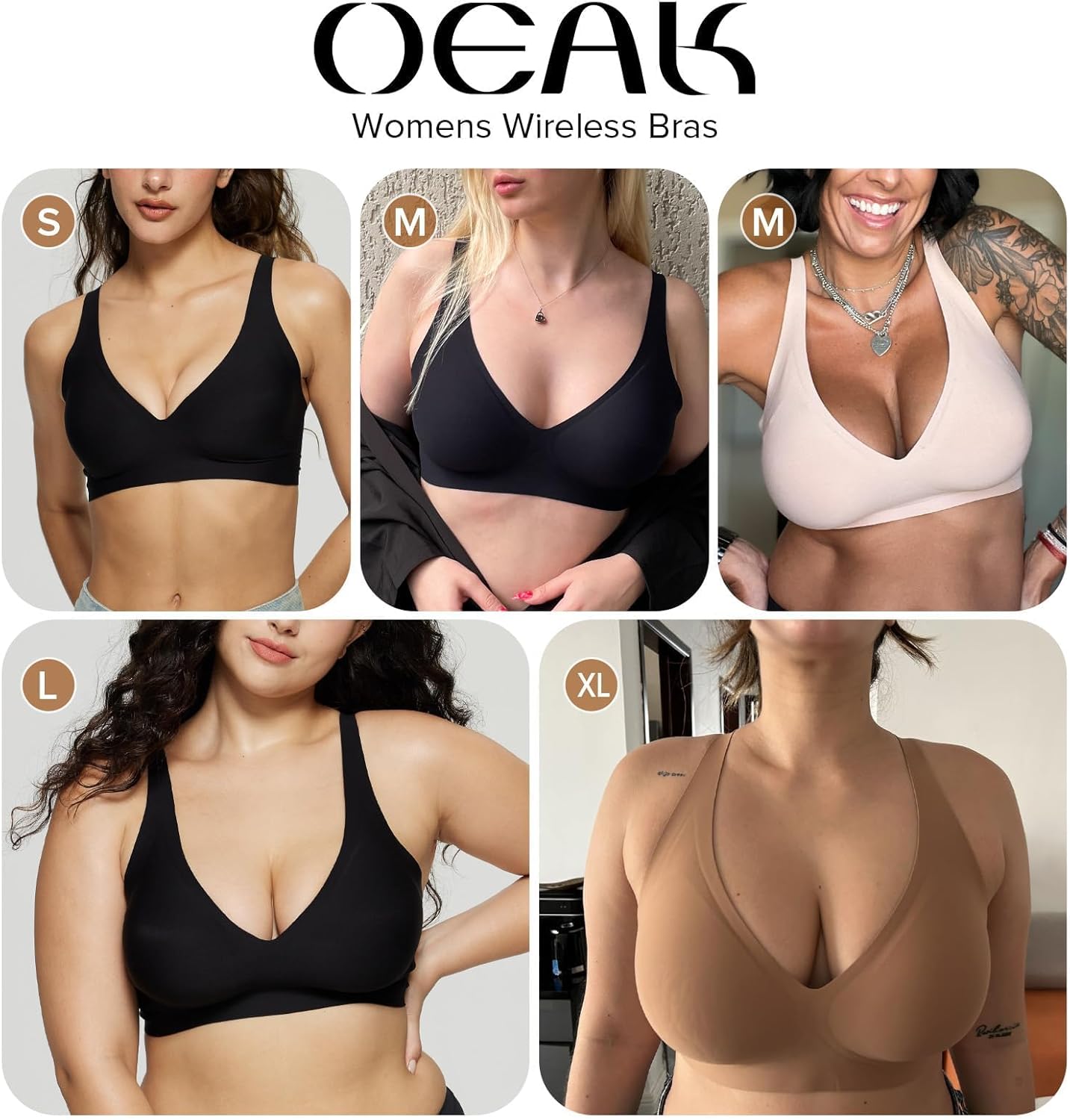 Comfortable Deep V Wireless Bra