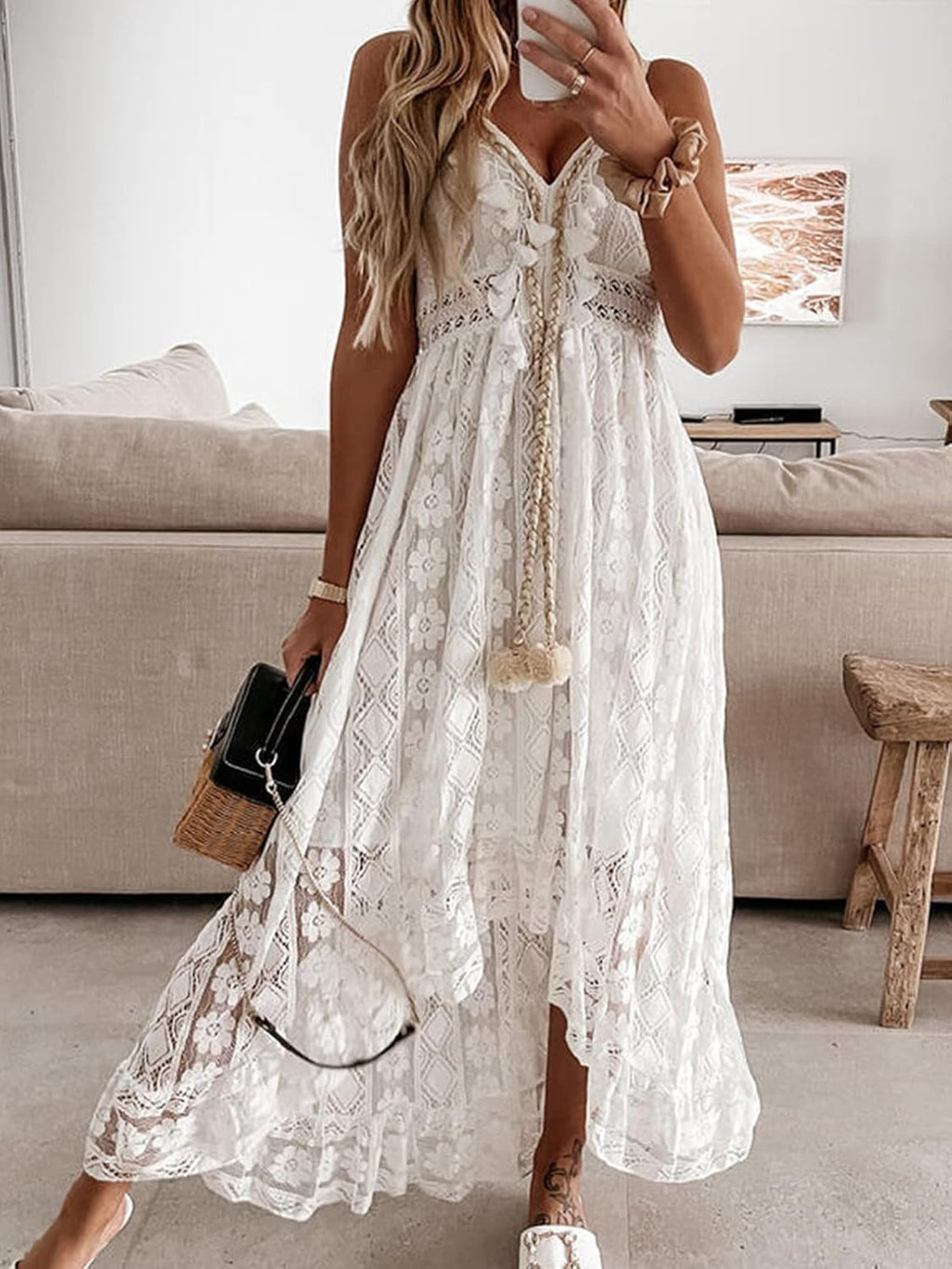 Summer Lace Maxi Sun Dress