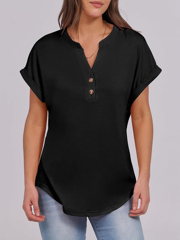 Chic Summer Henley Tops