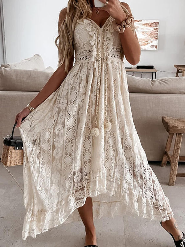 Summer Lace Maxi Sun Dress