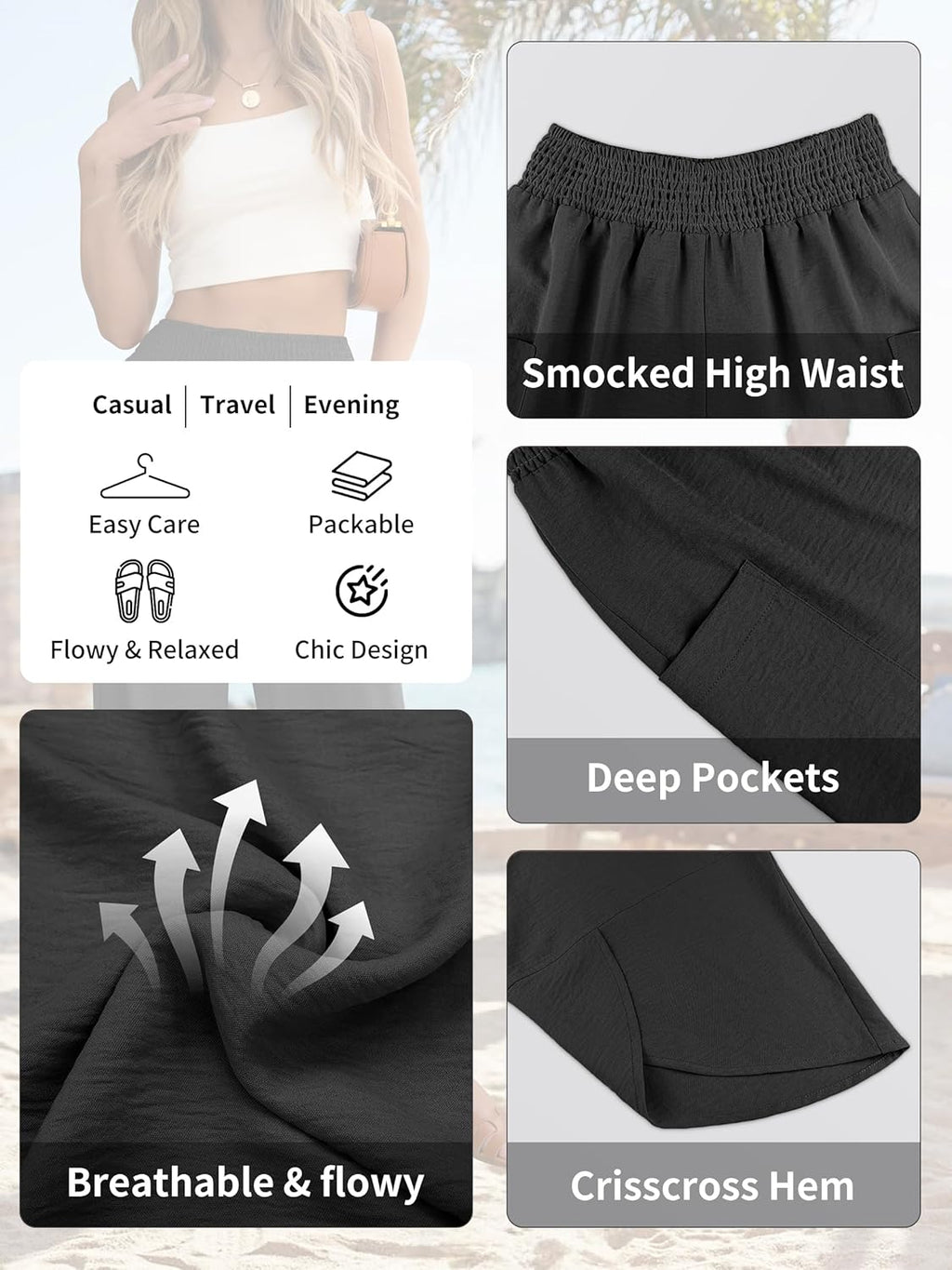 Chic Flowing Summer Pants