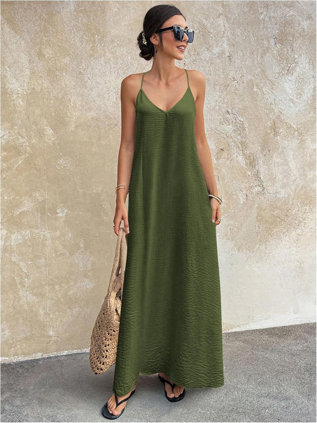 Elegant Open-Back Maxi Sundress