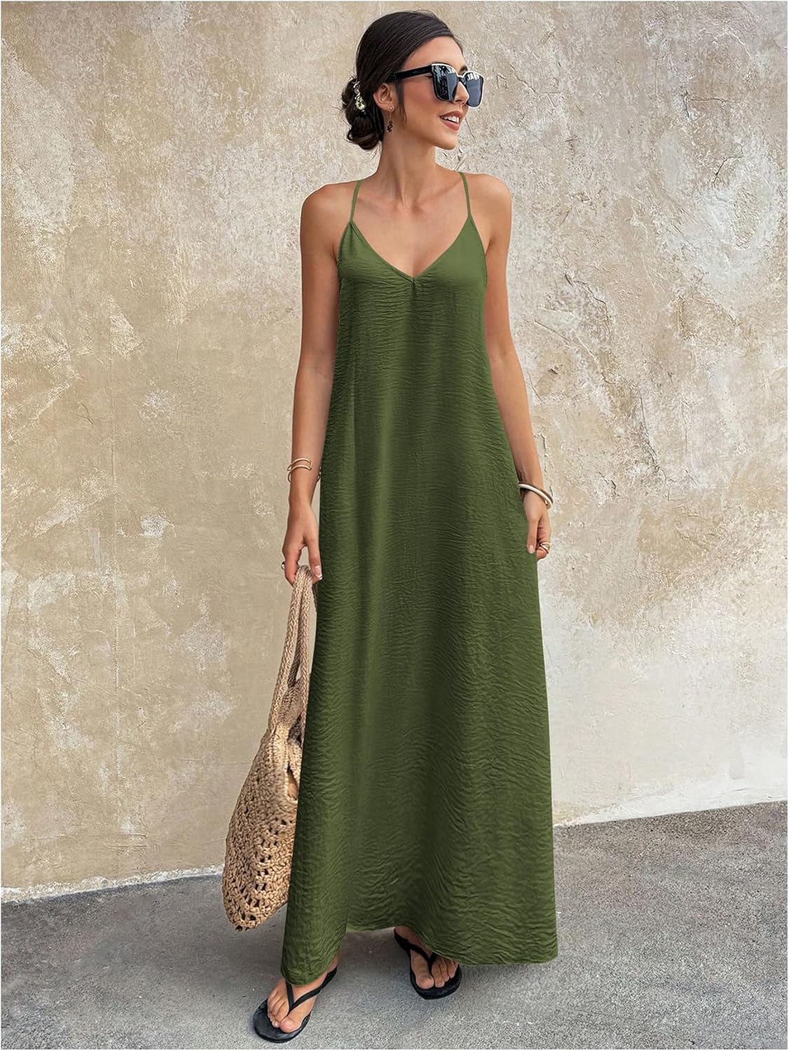 Elegant Open-Back Maxi Sundress