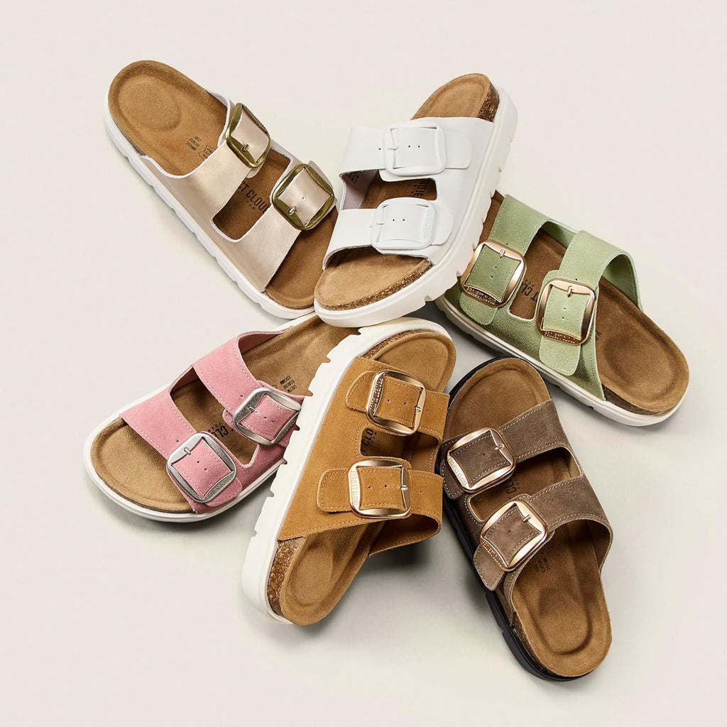 Genuine Leather Wedge Sandals