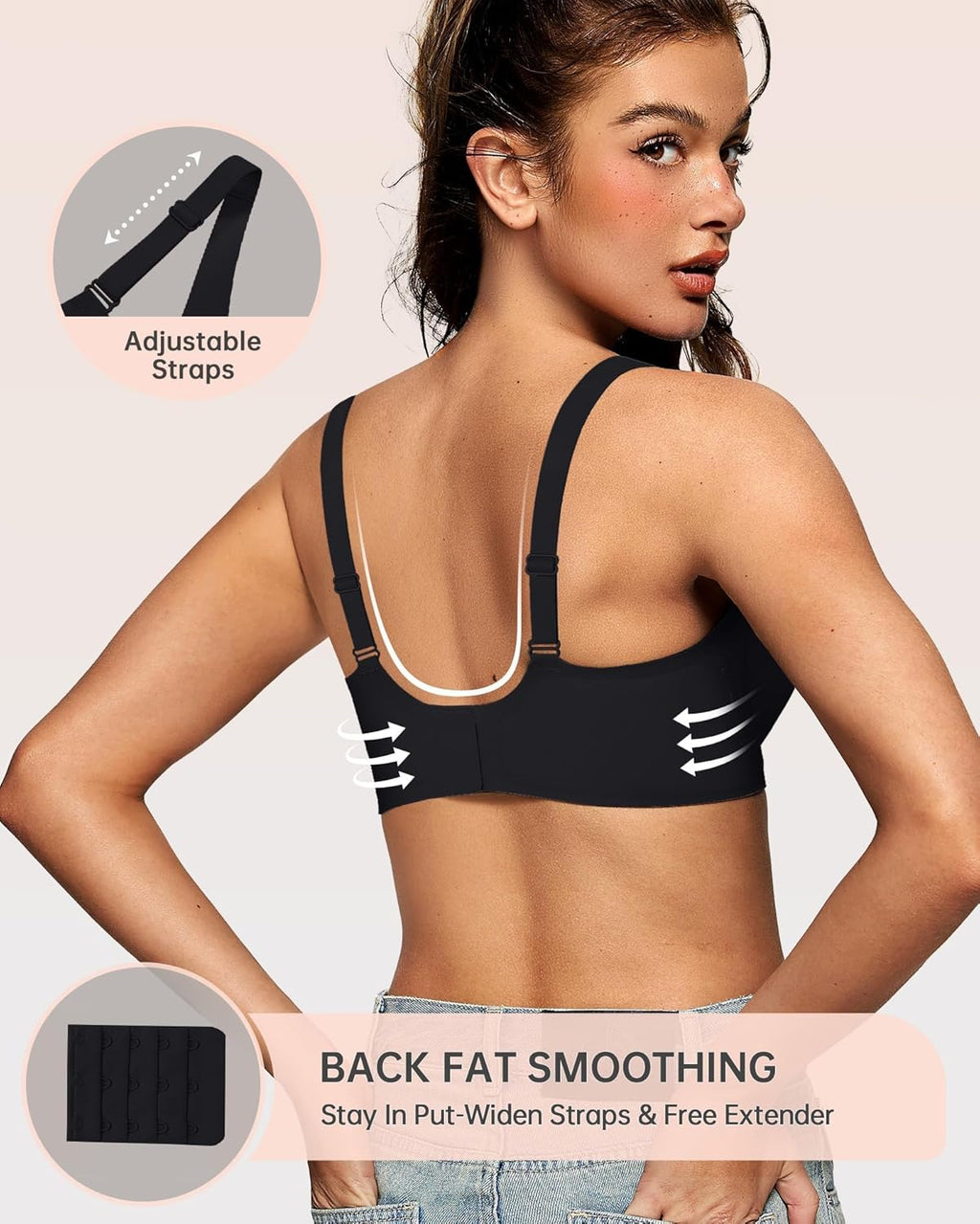 Comfortable Deep V Wireless Bra