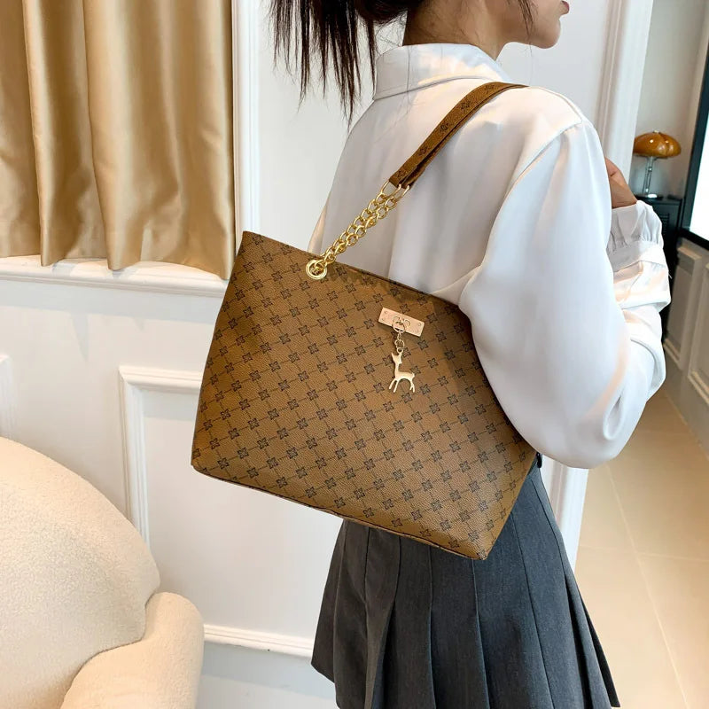 Chic Soft Leather Tote Bag