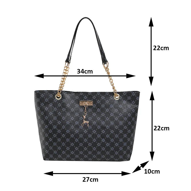 Chic Soft Leather Tote Bag